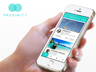 Proximity app design apps travel app ui ux