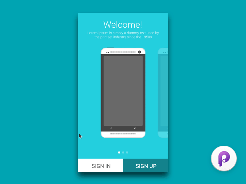 Onboarding & Sign Up Animation