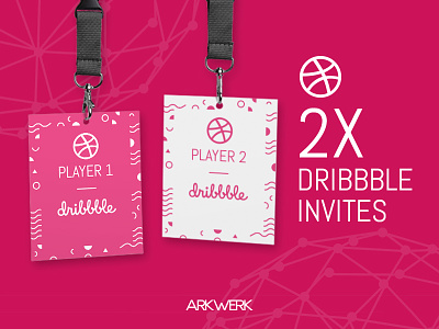 2x Invite Giveaway! arkwerk draft dribbble invite freebie giveaway invite name tag