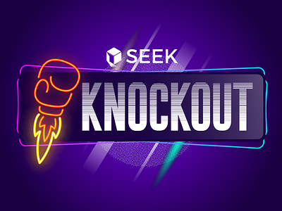 Rejected Logo Idea arkwerk boxing knockout logo logo design modern neon punch
