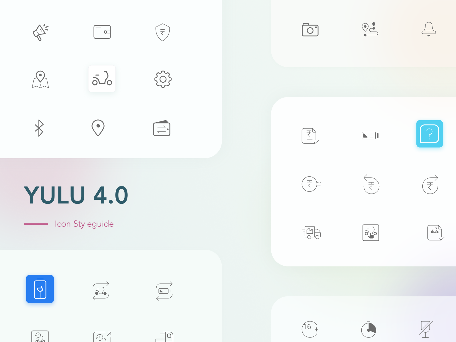 Yulu 4 0 icon set by Yulu on Dribbble