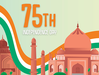 Happy 75th Independence Day! bike branding design ebikes graphic design illustration independence india minimal sustainableliving ui ux yulu yulubikes