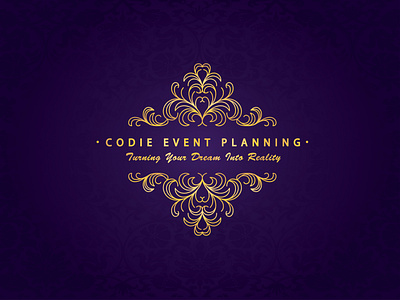 Codie Event Planning Logo Design. branding illustration logo vector