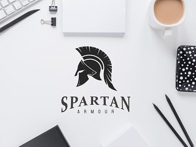 Spartan Armour Logo Design. illustration logo vector