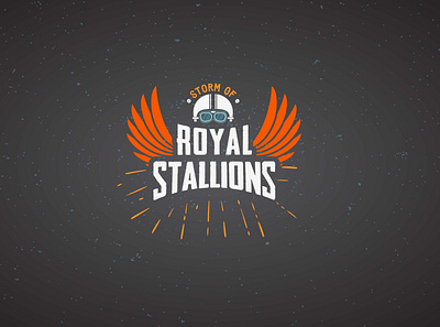 Royal Stallions Logo Design. illustration logo vector