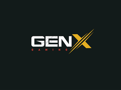 GenX Gaming Logo Design. animation app branding design illustration logo vector