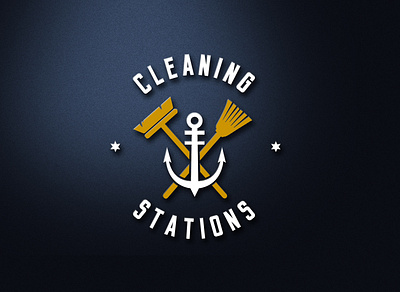 Cleaning Stations Logo Design animation app branding design illustration logo typography ui ux vector