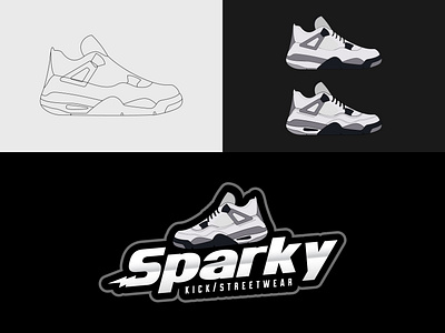 Sparky Kicks Logo Design