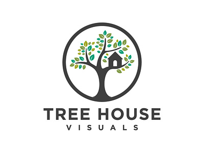 Tree House Visuals Logo Design.