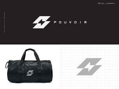 Pouvoir Fitness Logo Design animation branding design graphic design illustration logo typography ui ux vector