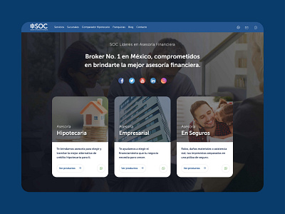 Web design | SOC Asesores branding design landing landing page landing page design landingpage mobile mobile design ui ui ux ui design uidesign web web design webdesign website website design