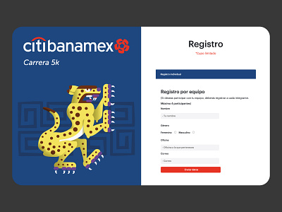 Web design | Citibanamex carrera branding landing page landing page design ui ui ux ui design ux web web design website website design