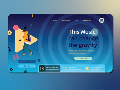 Music Site Landing Page