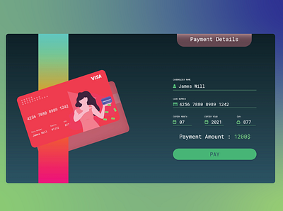 Card Checkout DailyUI 02 adobe illustrator adobe xd blue branding dailyui dailyuichallenge design graphicdesign illustration illustrator ui uidesign