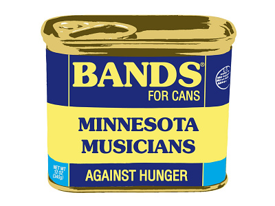 Bands For Cans album cover design illustration