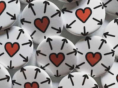 Spread Love Symbol Buttons