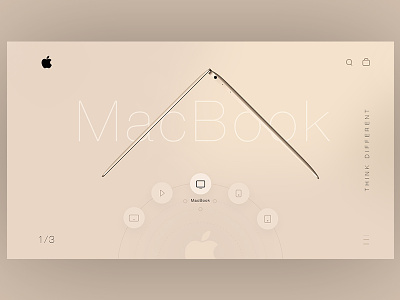 Apple Web Concept apple macbook minimal ui web website