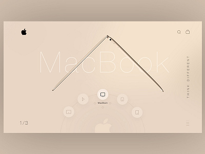 Apple Web Concept apple macbook minimal ui web website