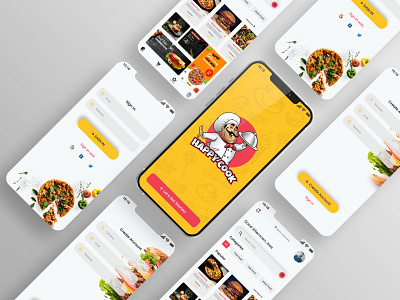 Food delivery app ui Design advertising app branding business figma food illustration interface marketing minimal mobile mobile app design mobile design mobile ui mobileapp typography ui uiux