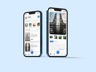 Travel guid mobile ui design