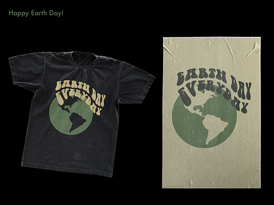 Earth Day T-Shirt & Poster Design