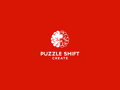 Puzzle Shift Create Logo creative logo education logo mind game logo mind logo puzzle logo