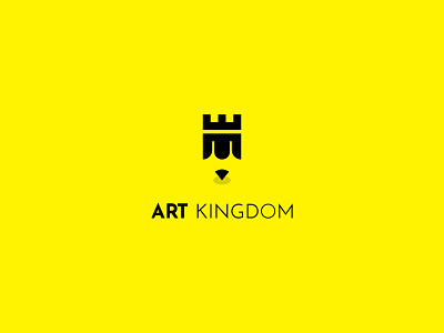 Art Kingdom Logo art logo best logo creative ideas creative logo fort logo illustration kingdom logo minimalist logo