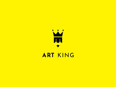 Art King Logo creative ideas creative logo minimalist logo