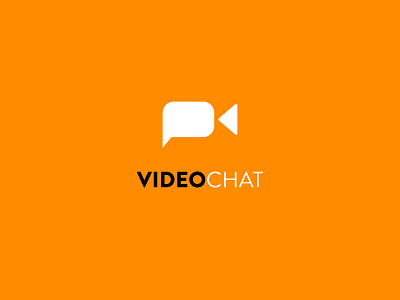 Videochat logo best logo chat logo creative idea creative logo minimalist logo