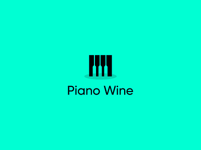 Piano Wine Logo creative logo creative logos minimalist logo piano logo wine logo
