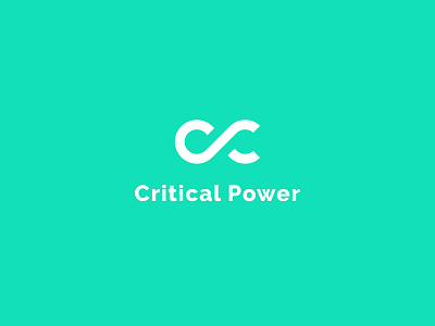 Critical Power Logo creative logo infinity logo minimalist logo