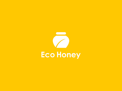 Eco Honey Logo creative idea creative logo honey logo minimalist logo pot logo