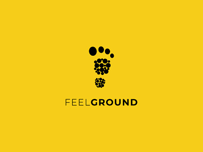 Feel Ground Logo creative idea creative logo foot logo minimalist logo