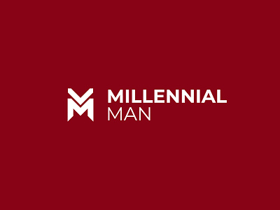 Millennial Man creative idea creative logo m logo minimalist logo