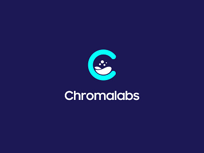 Chromolabs Logo c logo creative idea creative logo lab logo minimalist logo