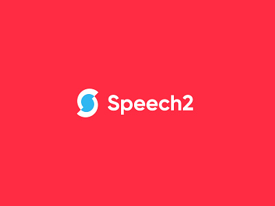 Speech2 Logo creative idea creative logo minimalist logo s logo