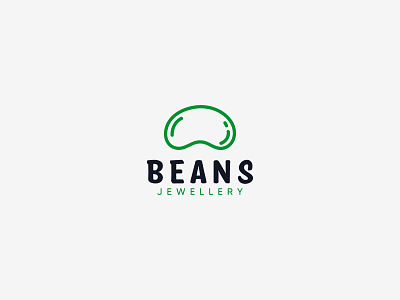 Beans Jewellery Logo bean logo creative logo jewellery minimalist logo
