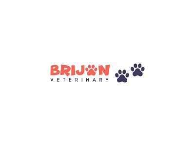 Brijon Veterinary Logo creative idea creative logo illustration minimalist logo pet logo