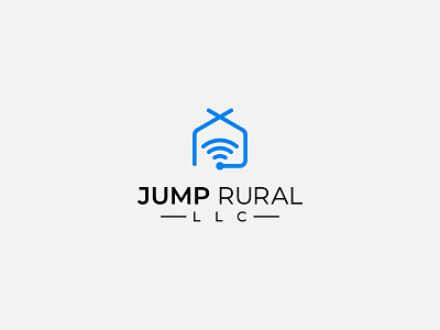 Jump Rural LLC creative idea creative logo internet logo internet supplier minimalist logo