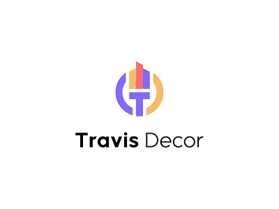 Travis Decor Logo creative idea creative logo decoration logo minimalist logo paint logo renovation logo