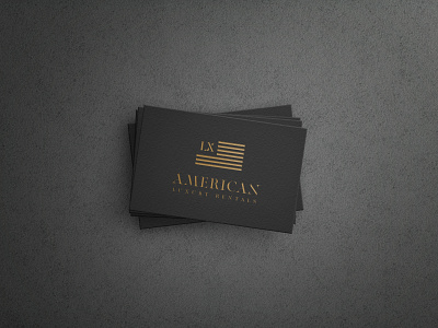 American Luxury Rentals american flag car logo creative logo luxury logo minimalist logo