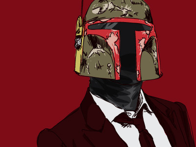 Fett - Just for fun boba boba fett bounty hunter fett freelance george lucas jacket red saga starwars tie