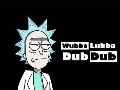 Wubba Lubba DUB DUB 2d art asifhaque07 cartoon cartoon illustration illustration illustration art netflix rick rick and morty scientist vector