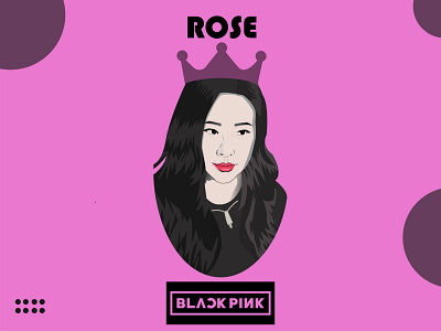 Rose from BLACKPINK blackpink client work illustration illustration art kpop portrait rose