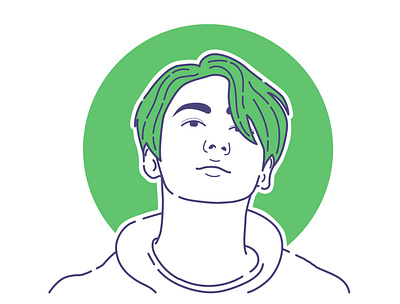 BTS Jungkook Singer Portrait Graphic · Creative Fabrica