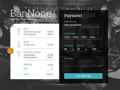 Bar None 2 002 alternative dailyui payment