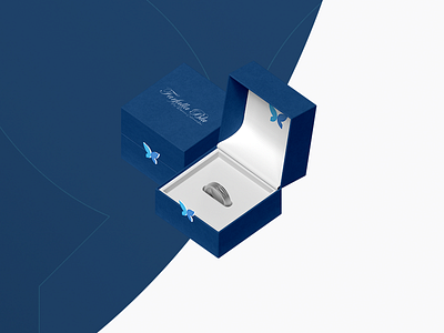 Jewelry Farfalla Blu Brand box brand branding caixa cartão de visitas design envelope jewellery jewelry jewelry design jewelry logo jewels joias logo logotype papel paper personalizado timbrado visit card