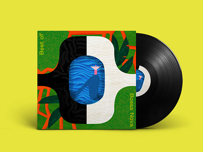 BOSSA NOVA ALBUM COVER by Paula Radoszynski - Surface design / Illustration