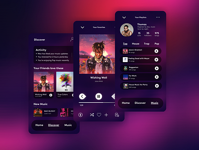 Music Player app design music