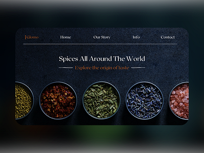 Spices Informational Site concept design landing page landing page concept landing page design landing page ui ui uidesign ux uxdesign